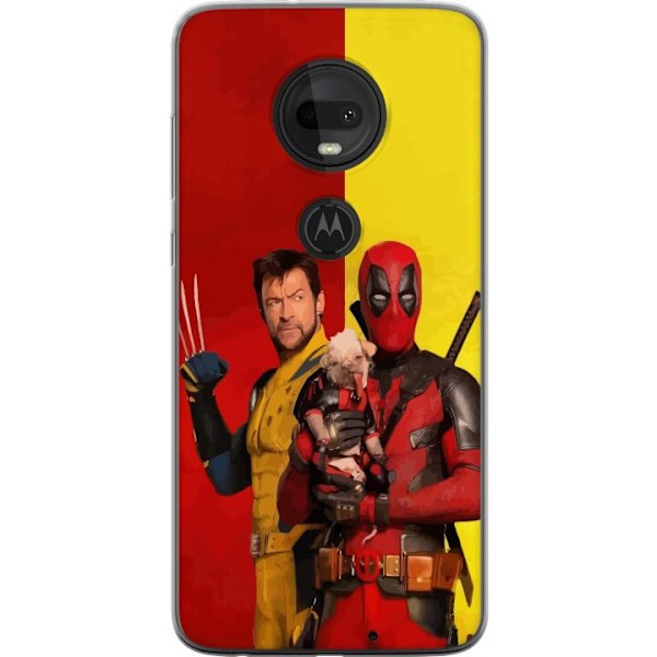 Motorola Moto G7 Genomskinligt Skal Deadpool & Wolverine