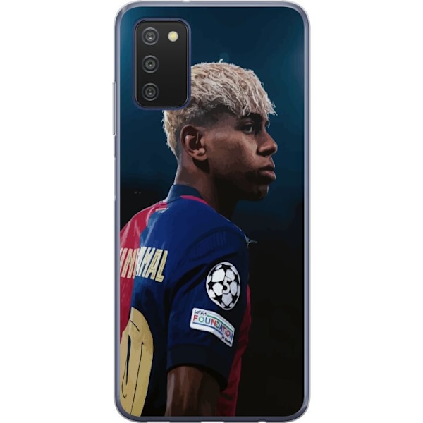 Samsung Galaxy A03s Läpinäkyvä kuori Lamine Yamal - Barcelonan ihmelapsi fokuksessa