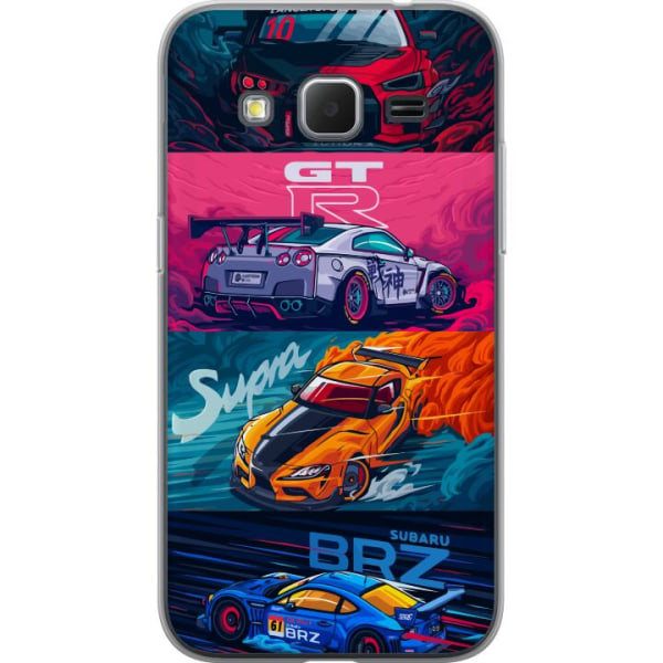 Samsung Galaxy Core Prime Läpinäkyvä kuori Subaru Racing