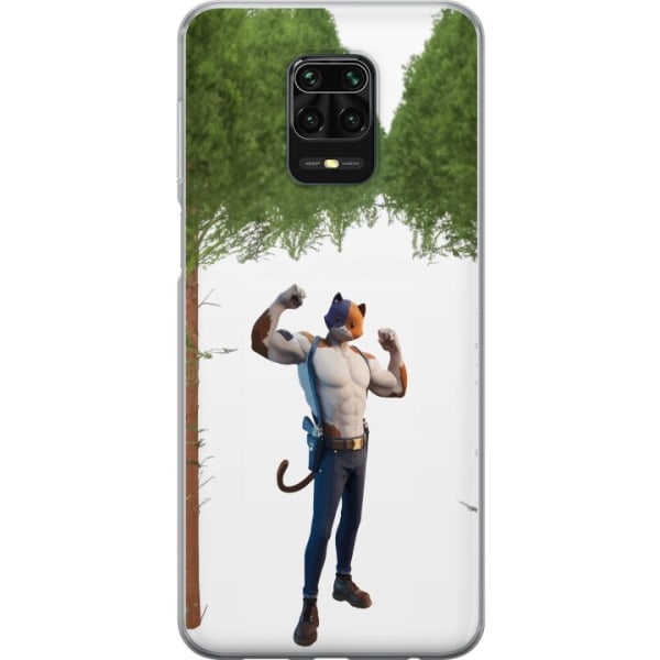 Xiaomi Redmi Note 9S Gennemsigtig cover Fortnite - Meowscles
