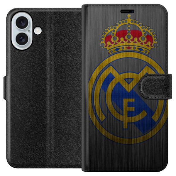 Apple iPhone 16 Plus Tegnebogsetui Real Madrid CF