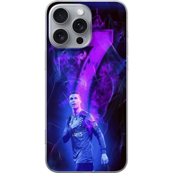 Apple iPhone 16 Pro Max Läpinäkyvä kuori Ronaldo 7 - Jalkap