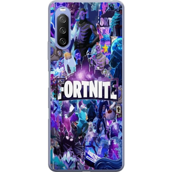 Sony Xperia 10 III Lite Läpinäkyvä kuori Fortnite