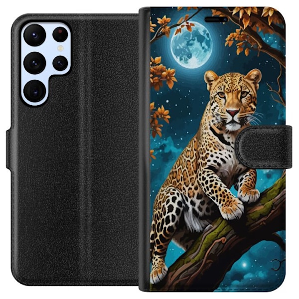 Samsung Galaxy S22 Ultra 5G Tegnebogsetui Leopard