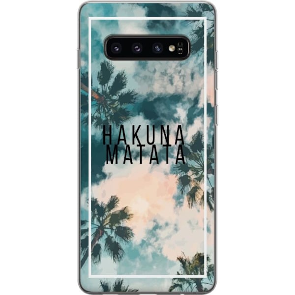 Samsung Galaxy S10 Gjennomsiktig deksel Hakuna Matata