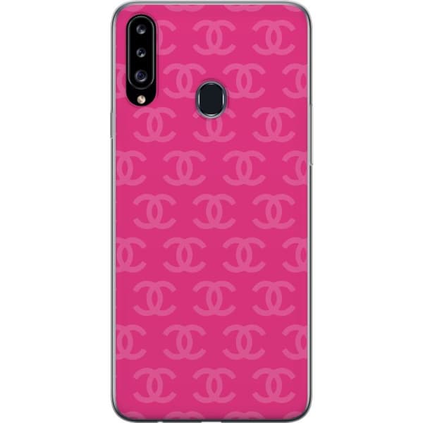 Kompatibelt Mobilskal till Samsung Galaxy A20s CC Pink