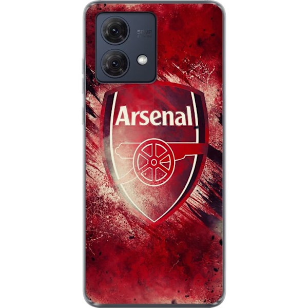 Motorola Moto G84 Genomskinligt Skal Arsenal Football