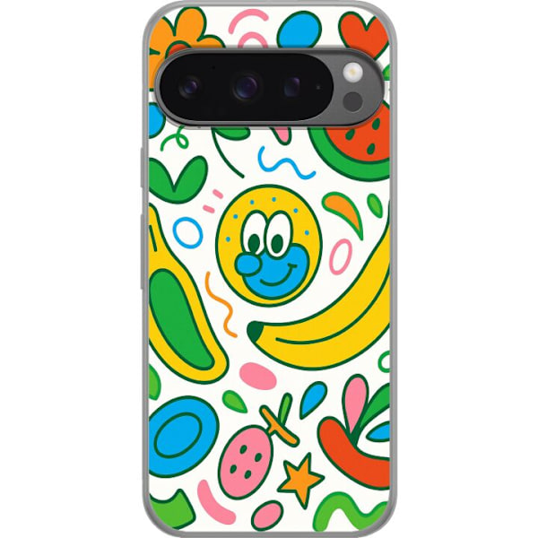 Google Pixel 9 Pro XL Gennemsigtig cover Sommerfugle Slør