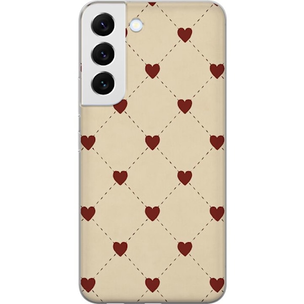 Samsung Galaxy S22 5G Gennemsigtig cover Hjertegitter