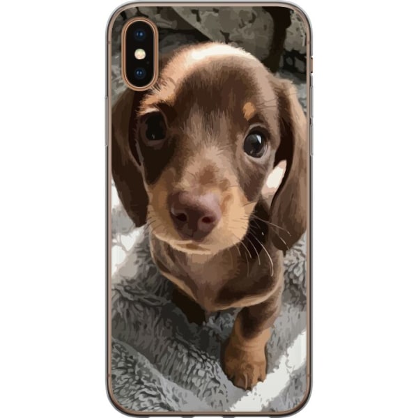 Apple iPhone X Cover / Mobilcover - Sød Hund