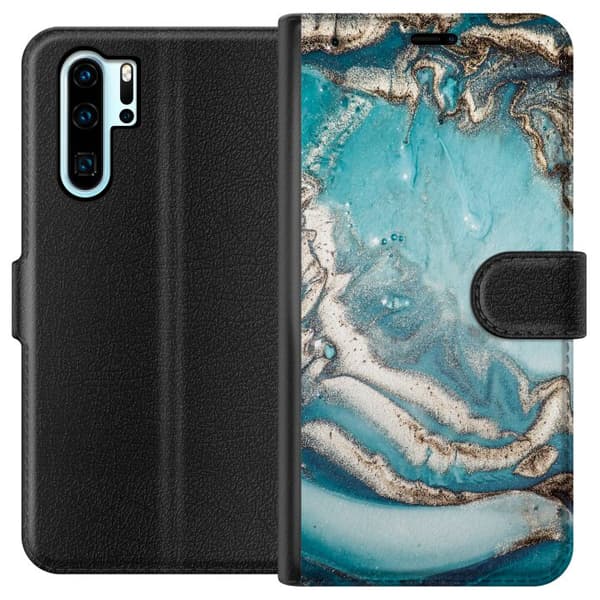 Kompatibelt Lommeboketui til Huawei P30 Pro Mønster