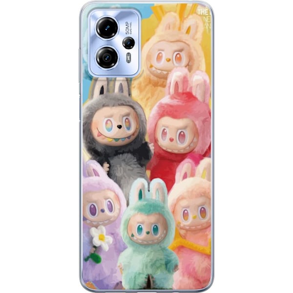 Motorola Moto G13 Genomskinligt Skal Labubu Sketch Style – H