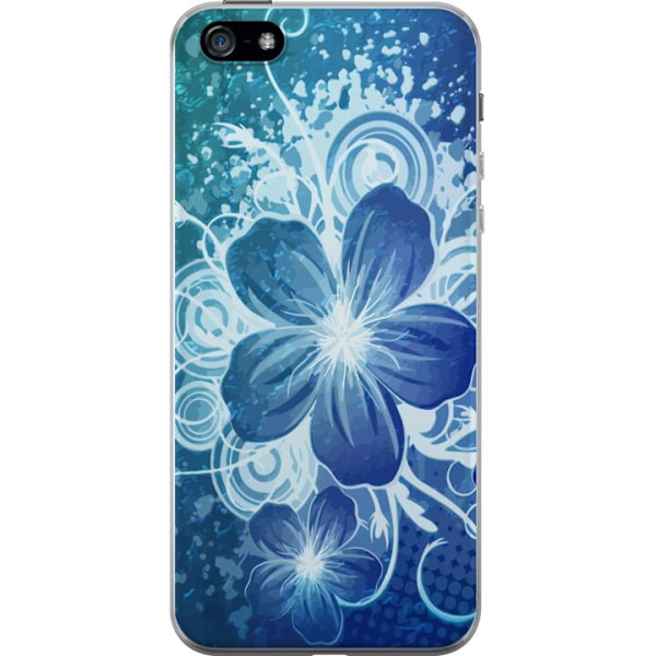 Apple iPhone 5 Gennemsigtig cover Blomst