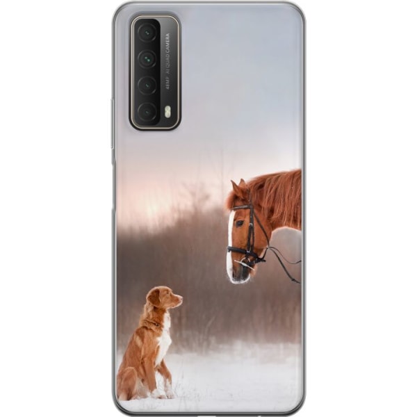 Huawei P smart 2021 Gennemsigtig cover Hest & Hund
