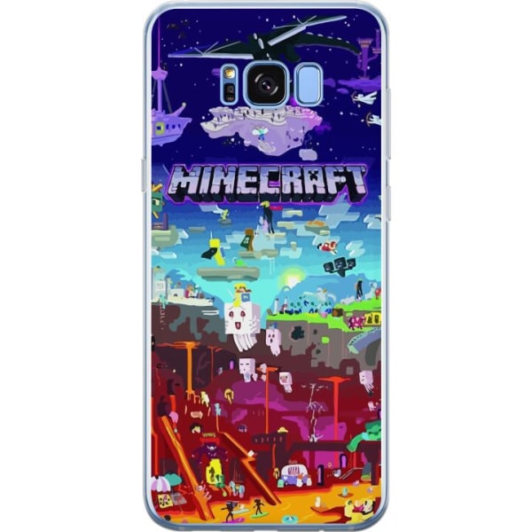 Samsung Galaxy S8+ Läpinäkyvä kuori MineCraft