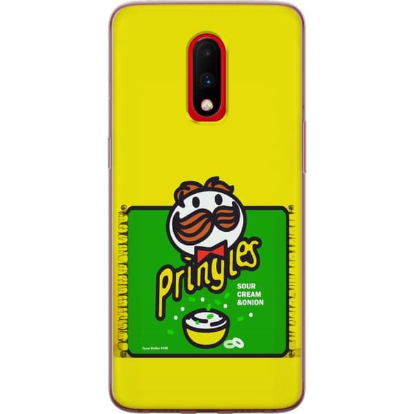 Kompatibelt Mobildeksel til OnePlus 7 Pringles gul