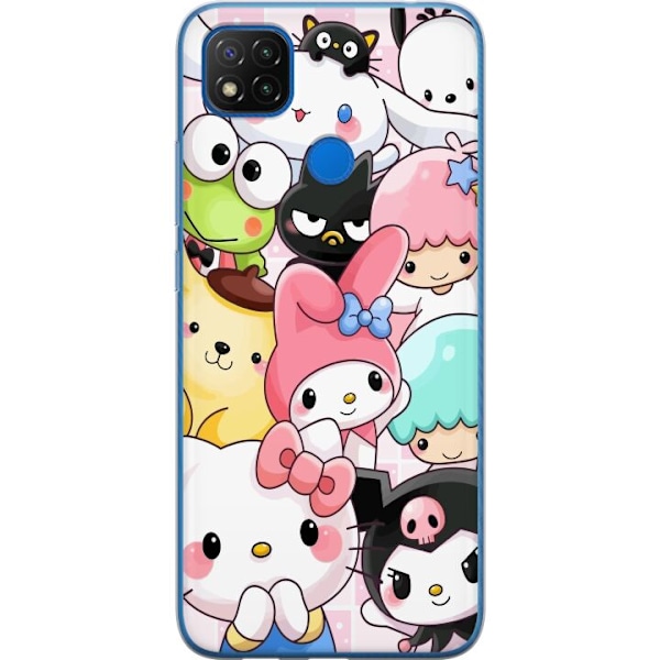 Xiaomi Redmi 9C NFC Genomskinligt Skal Kawaii Sanrio Crew