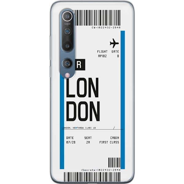 Xiaomi Mi 10 5G Genomskinligt Skal London