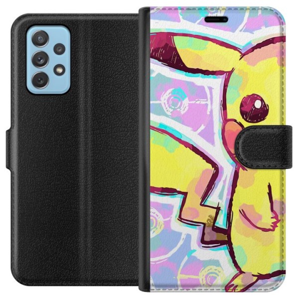 Samsung Galaxy A72 5G Plånboksfodral Pikachu 3D