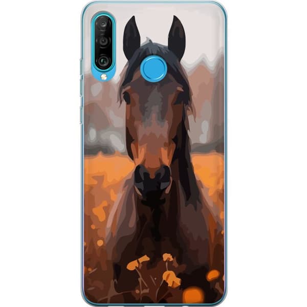 Kompatibel Mobilcover til Huawei P30 lite Efterårets Hest