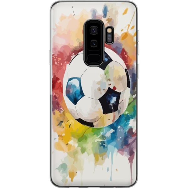 Samsung Galaxy S9+ Gennemsigtig cover Fodbold