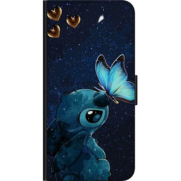 Xiaomi Redmi Note 9S Tegnebogsetui Stitch sommerfugl