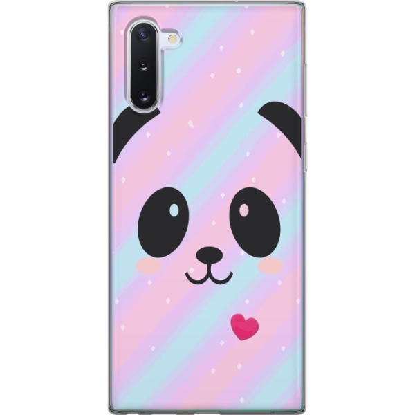 Samsung Galaxy Note10 Läpinäkyvä kuori Sateenkaari Panda