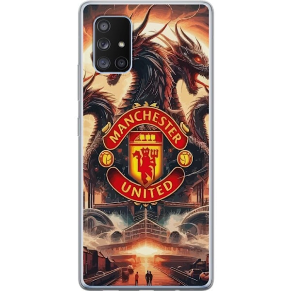 Samsung Galaxy A71 5G Gennemsigtig cover Manchester United