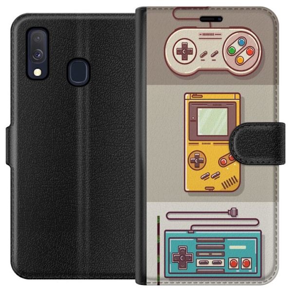 Samsung Galaxy A40 Lommeboketui Nintendo Retro