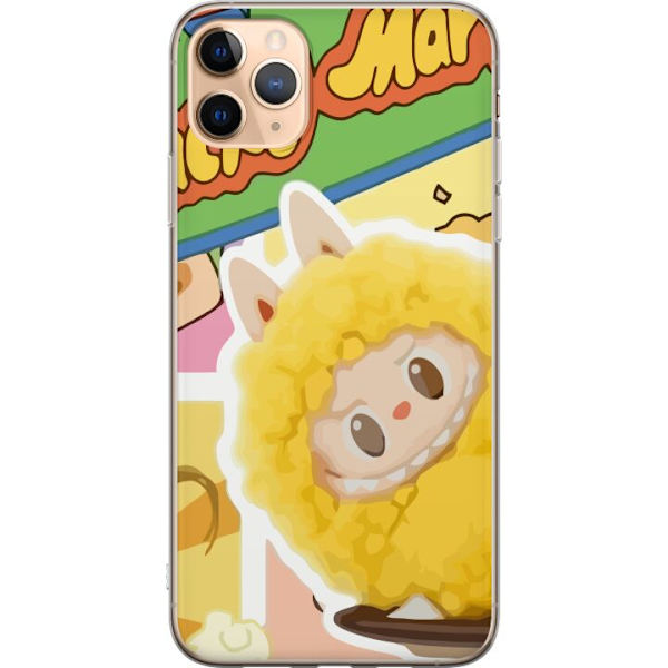 Apple iPhone 11 Pro Max Läpinäkyvä kuori Labubu Wacky Mart Pop Mart -sarjan keräilyfiguuri Söpö Muotoilu Suosittu Teemalelu Sarja Luova Taidelel
