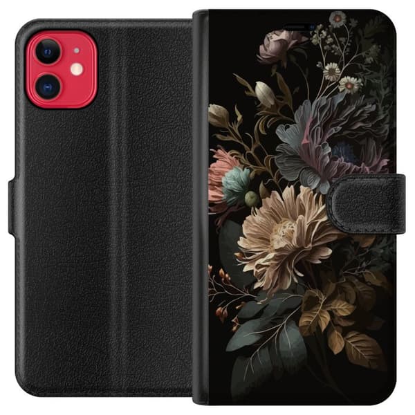 Kompatibel Tegnebogsetui til Apple iPhone 11 Blomster