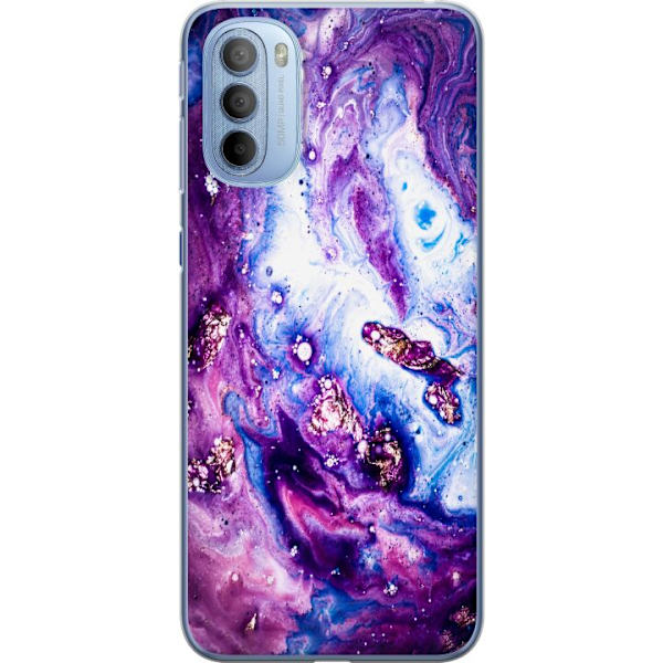 Motorola Moto G31 Läpinäkyvä kuori Lila