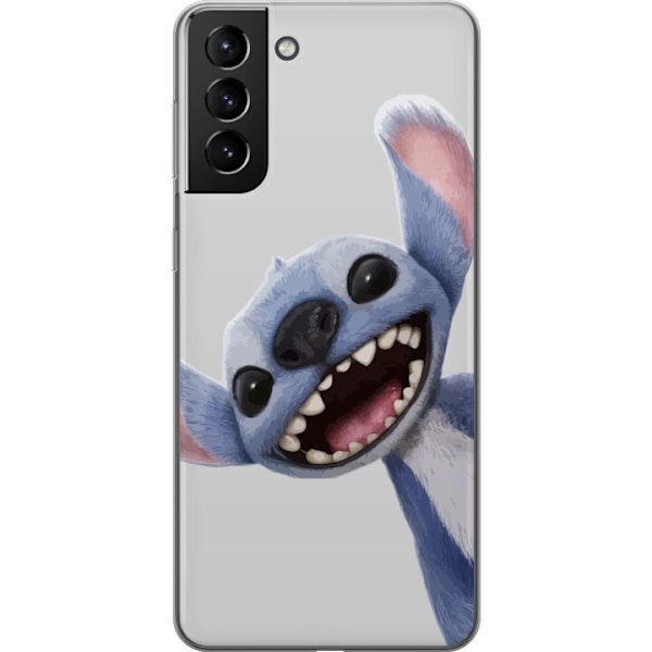 Samsung Galaxy S21+ 5G Genomskinligt Skal Stitch i Fart – Kawaii Design för Fans & Barn