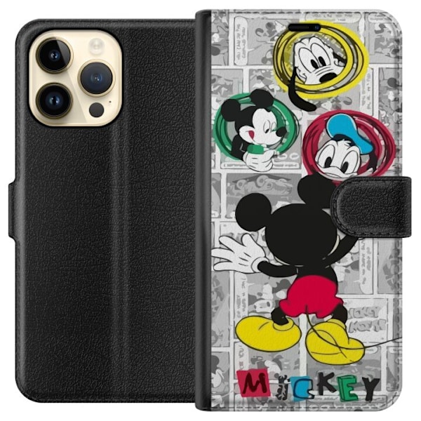 Apple iPhone 15 Pro Max Tegnebogsetui Mickey Mouse