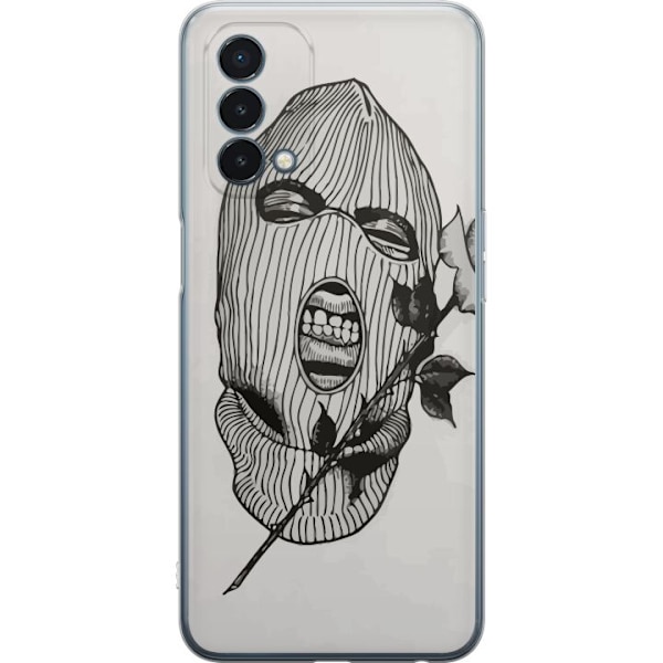 OnePlus Nord N200 5G Läpinäkyvä kuori Hiihtomaski Ros Katutyö Muotoilu Graafinen Kuvio Jännitys Kaupunkityyli Katutaidetta Naamiaiset Symboli