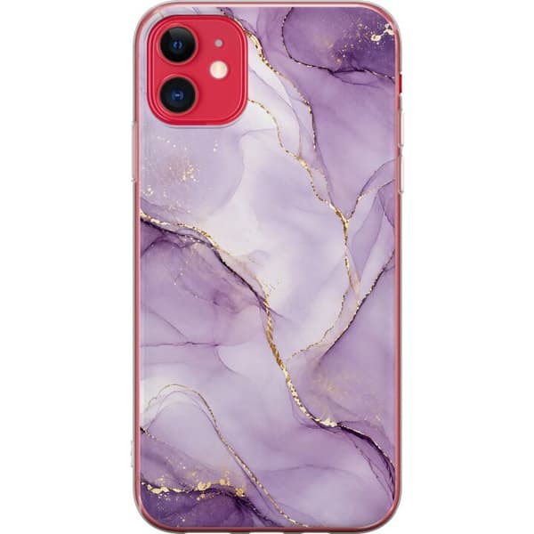 Kompatibelt Mobilskal till Apple iPhone 11 Lilac Gold Flow lila