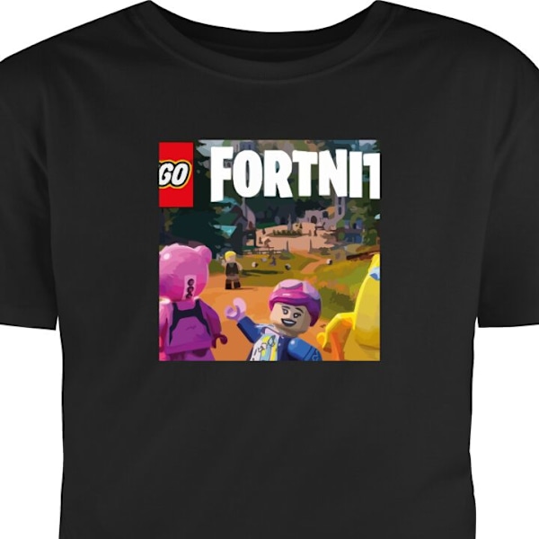 T-shirt til Voksen | Klassisk Voksen T-shirt Fortnite sort L