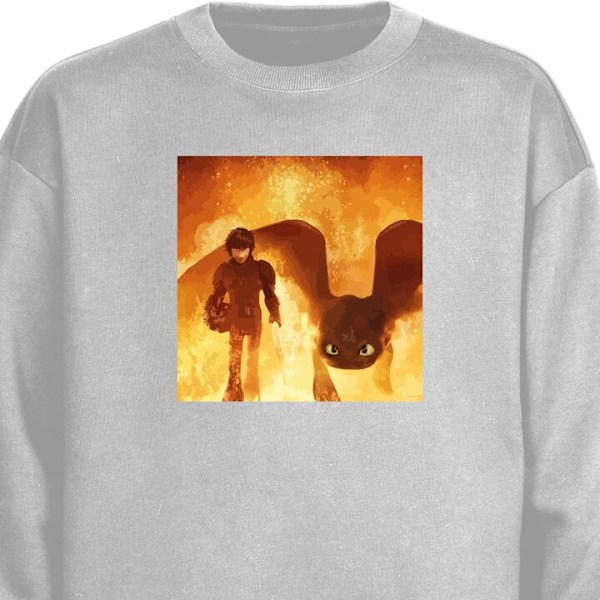 Sweatshirt för Vuxen | Klassisk Collegetröja Draktränaren grå L
