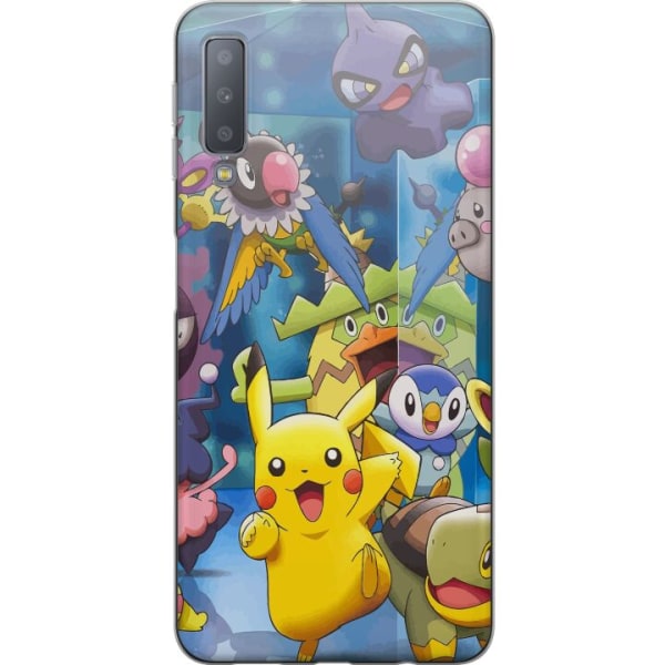 Samsung Galaxy A7 (2018) Gennemsigtig cover Pokemon