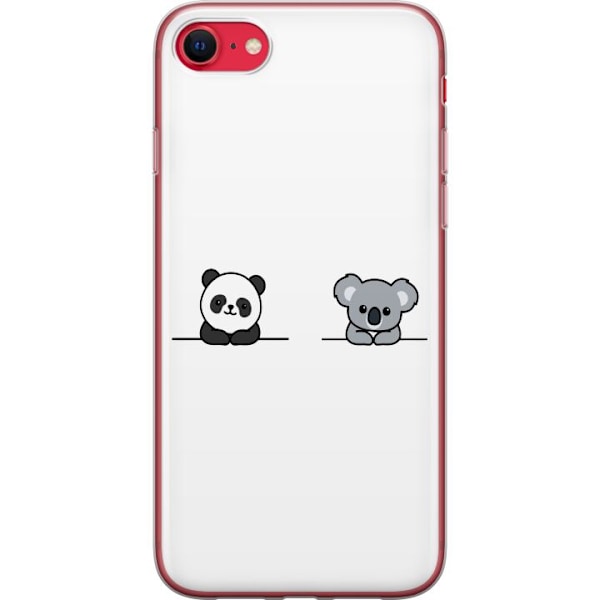 Apple iPhone 8 Gennemsigtig cover Panda Koala