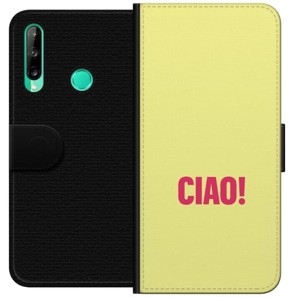 Kompatibel Tegnebogsetui til Huawei P40 lite E Rose CIAO gul