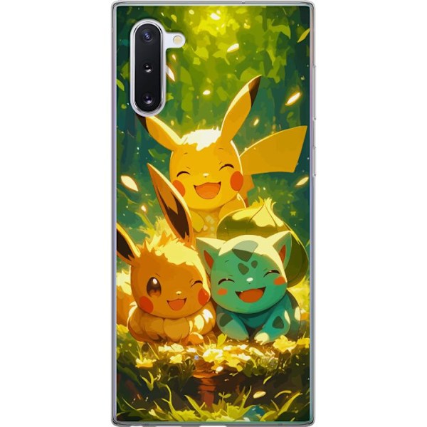 Samsung Galaxy Note10 Läpinäkyvä kuori Pixelmonster pelityy