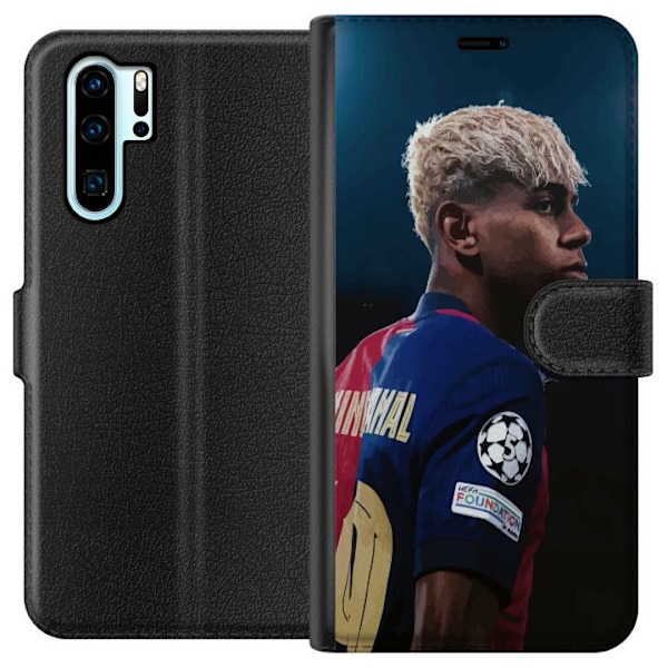 Huawei P30 Pro Lompakkokotelo Lamine Yamal - Barcelonan ihmela