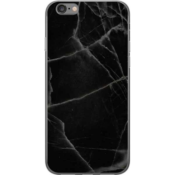 Apple iPhone 6s Läpinäkyvä kuori Musta marmori