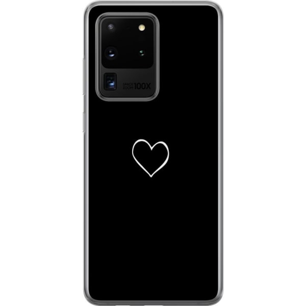 Samsung Galaxy S20 Ultra Gjennomsiktig deksel Hjerte