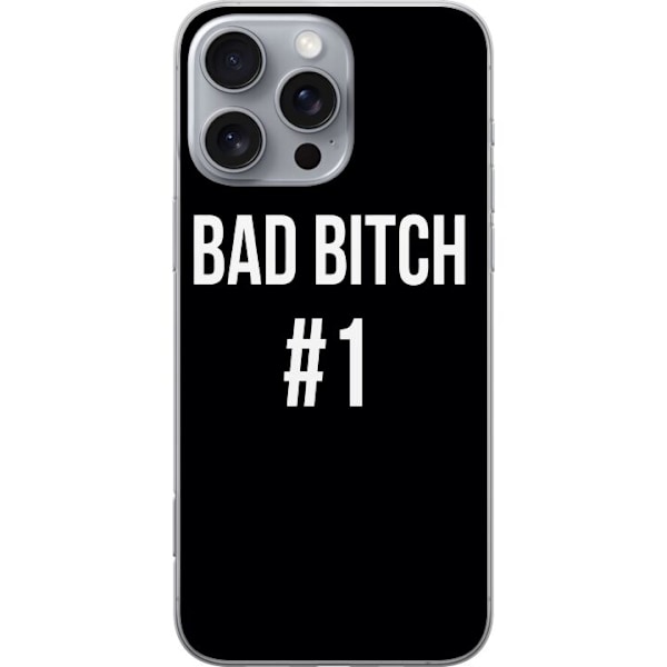 Apple iPhone 16 Pro Max Läpinäkyvä kuori Bad Bitch #1