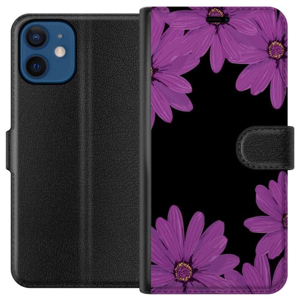 Kompatibel Tegnebogsetui til Apple iPhone 12 Blomsterarrangement