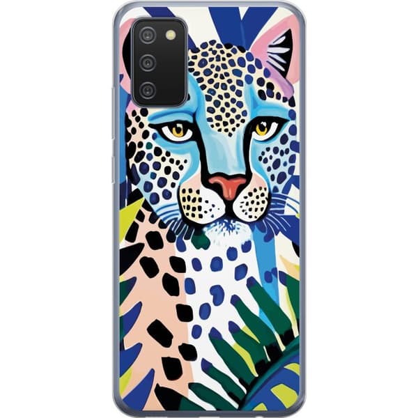 Kompatibelt Mobildeksel til Samsung Galaxy A02s Levende Leopard