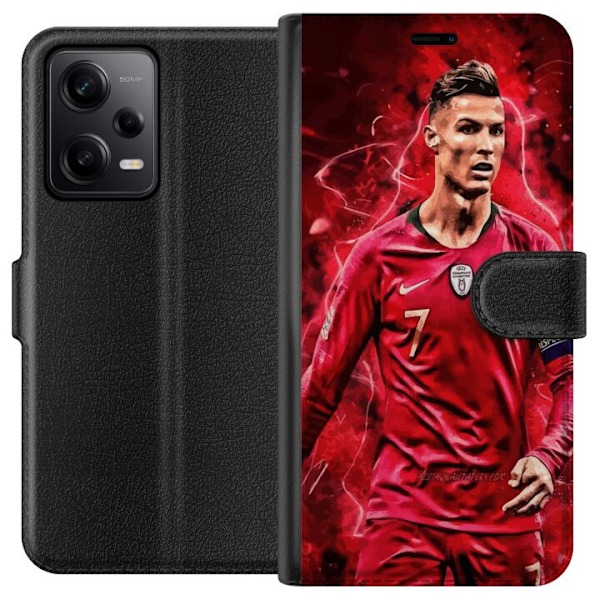 Xiaomi Redmi Note 12 Pro Plånboksfodral Ronaldo Skills – CR7 Design för Äkta Supporters