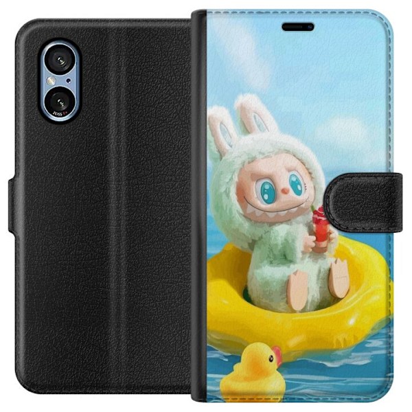 Sony Xperia 5 V Lommeboketui Labubu Macaron-serien